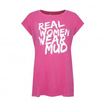 Pretty Muddy 'Real Women Wear Mud' Slogan T-shirt