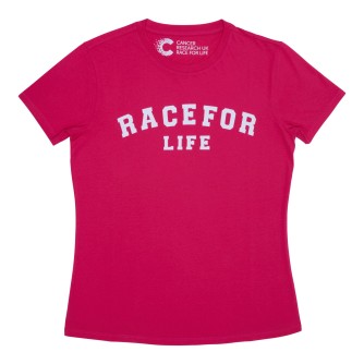 Race for Life Varsity Style Fitted T-shirt